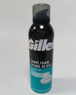 Spumă de ras Gillette Sensitive – protecție pentru pielea sensibilă Rutina zilnică de bărbierit devine mai confortabilă cu spuma de ras Gillette Sensitive, special concepută pentru bărbații cu piele sensibilă. Formula sa delicată ajută la reducerea iritațiilor și oferă un plus de protecție în timpul bărbieritului, lăsând pielea netedă și îngrijită după fiecare utilizare. Textura bogată se transformă rapid într-o spumă densă și cremoasă, care acoperă uniform pielea și facilitează alunecarea lamei. Astfel, riscul de tăieturi și roșeață este redus semnificativ, iar experiența de ras devine mai plăcută și mai sigură. Confort sporit în timpul bărbieritului Această spumă de ras este ideală pentru utilizare zilnică, fiind potrivită pentru pielea sensibilă predispusă la iritații. Formula clasică ajută la calmarea pielii și la menținerea nivelului optim de hidratare, prevenind senzația de uscăciune sau disconfort după ras. Formulă delicată și textură cremoasă Spuma creează un strat protector între lamă și piele, permițând un bărbierit precis și eficient. Textura sa ușoară este ușor de clătit și nu lasă reziduuri, contribuind la o senzație de prospețime și curățenie. Mod de utilizare Agită bine recipientul înainte de utilizare. Aplică o cantitate potrivită de spumă pe pielea umedă, masând ușor pentru a acoperi zona de ras. Continuă cu bărbieritul, apoi clătește bine cu apă călduță. Pentru rezultate optime, folosește produse de ras compatibile cu pielea sensibilă. Piele netedă și protejată după ras Folosirea regulată a spuma de ras Gillette Sensitive contribuie la un bărbierit confortabil, reducând iritațiile și lăsând pielea netedă și protejată. Este alegerea potrivită pentru bărbații care caută un produs eficient, delicat și ușor de utilizat în rutina zilnică.